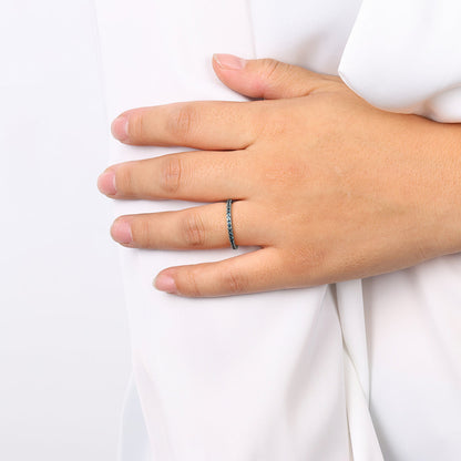 Mint & Lily July Birthstone Eternity Stacking Ring
