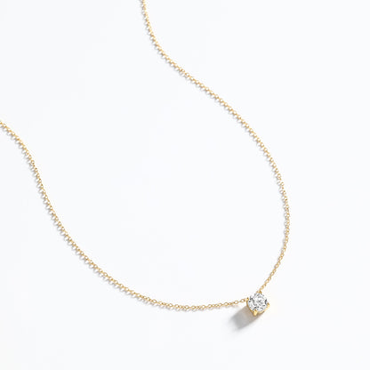 Mint & Lily Dainty Solitaire Pendant Necklace