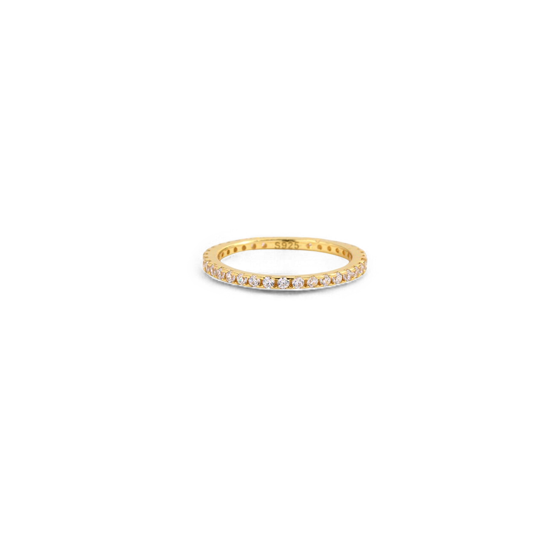 Mint & Lily April Birthstone Eternity Stacking Ring