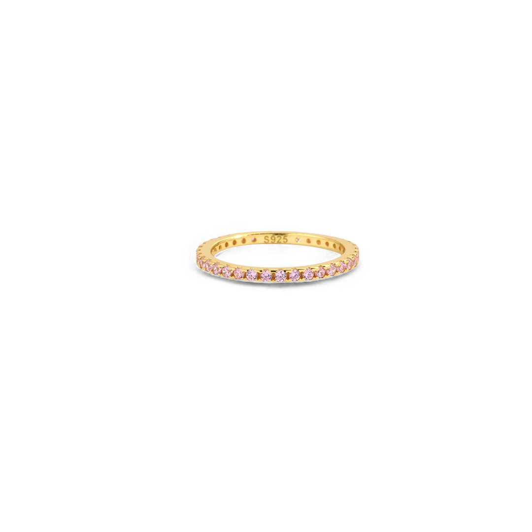 Mint & Lily October Birthstone Eternity Stacking Ring