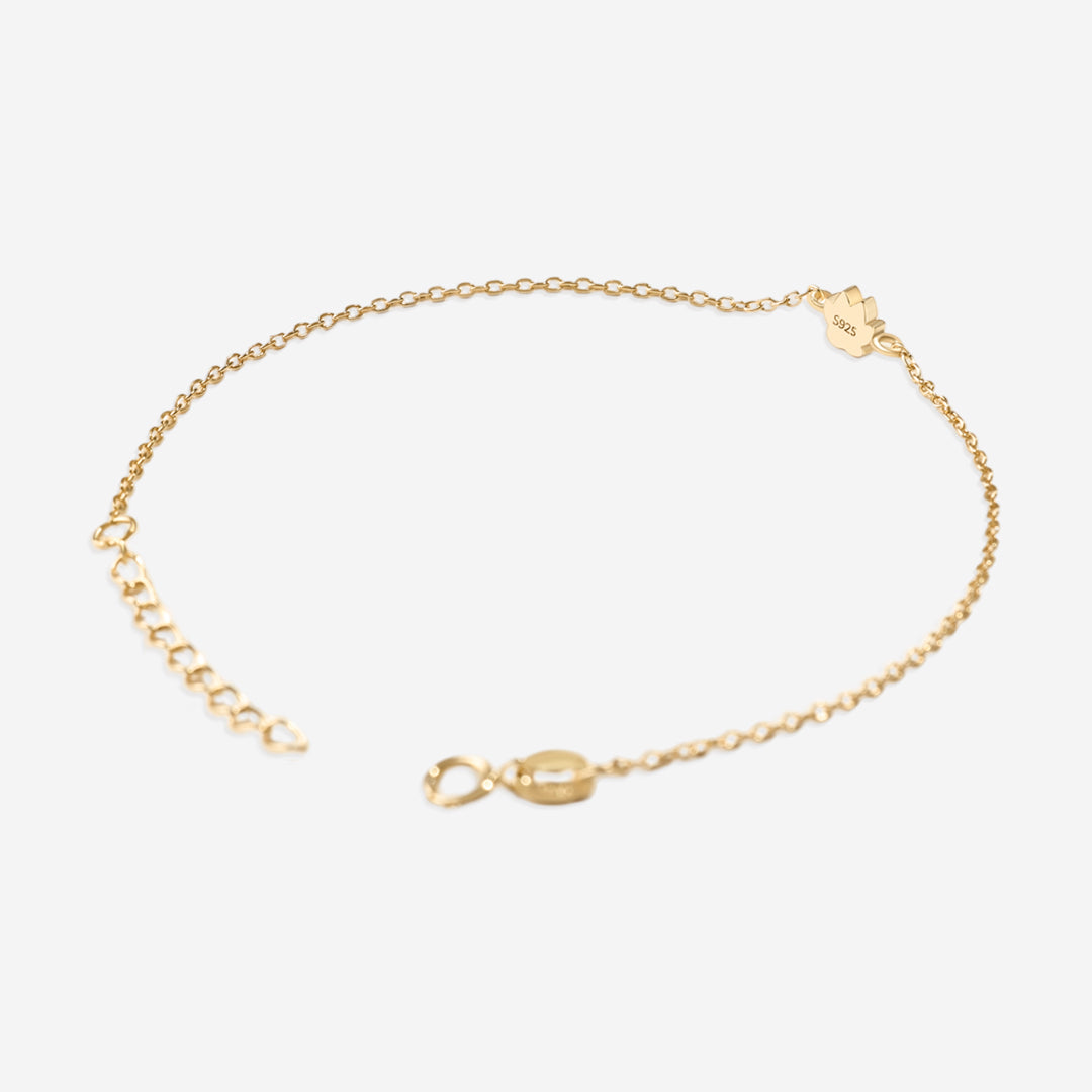 Mint & Lily Tiny Pawprint Bracelet