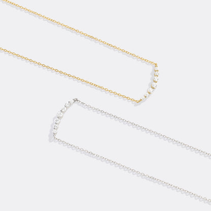 Mint & Lily Classic Arc Diamond Necklace