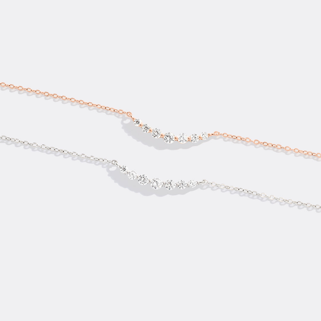 Mint & Lily Classic Arc Diamond Necklace