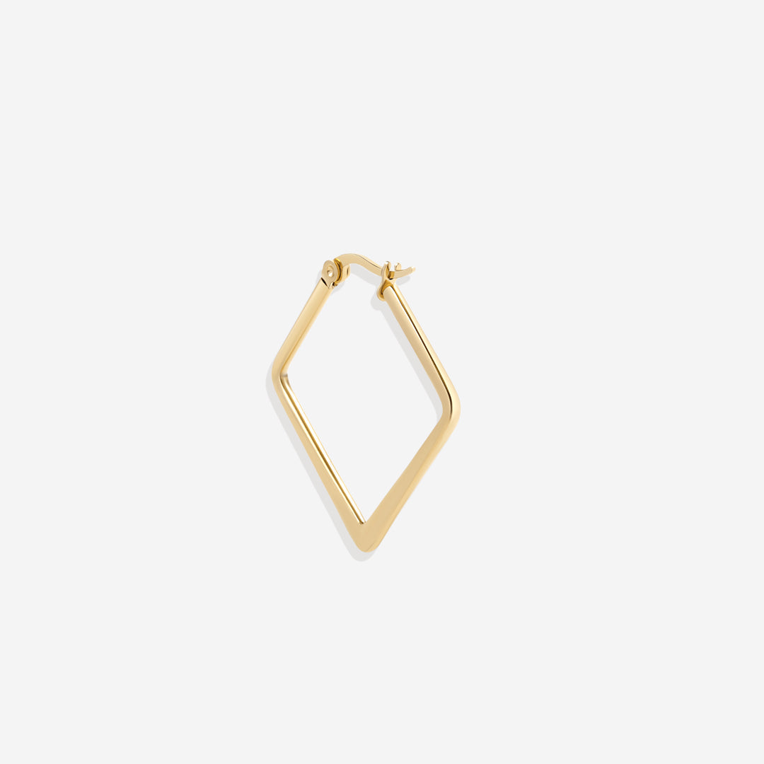 Mint & Lily Geometric Girl Boss Hoop Earrings