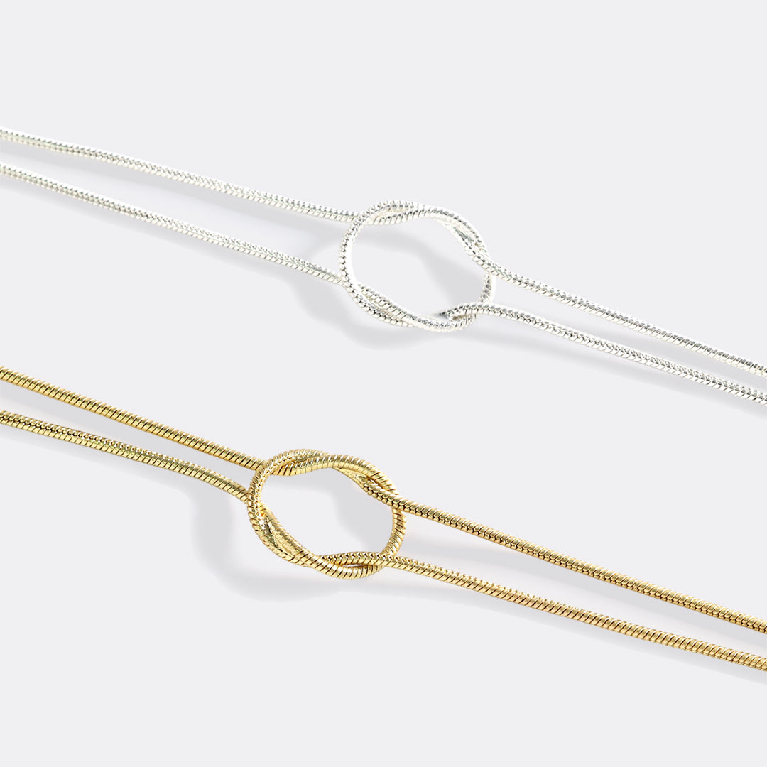 Mint & Lily Dainty Knot Bracelet