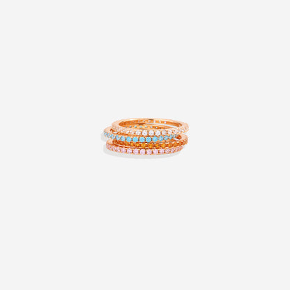 Mint & Lily July Birthstone Eternity Stacking Ring