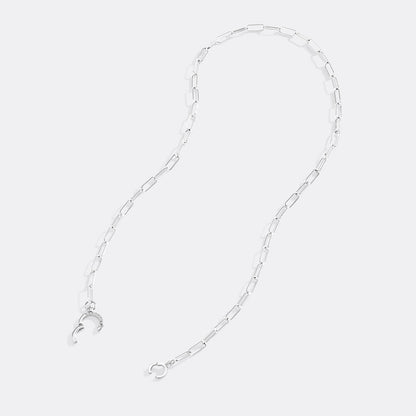 Mint & Lily Pave Mint Paperclip Necklace