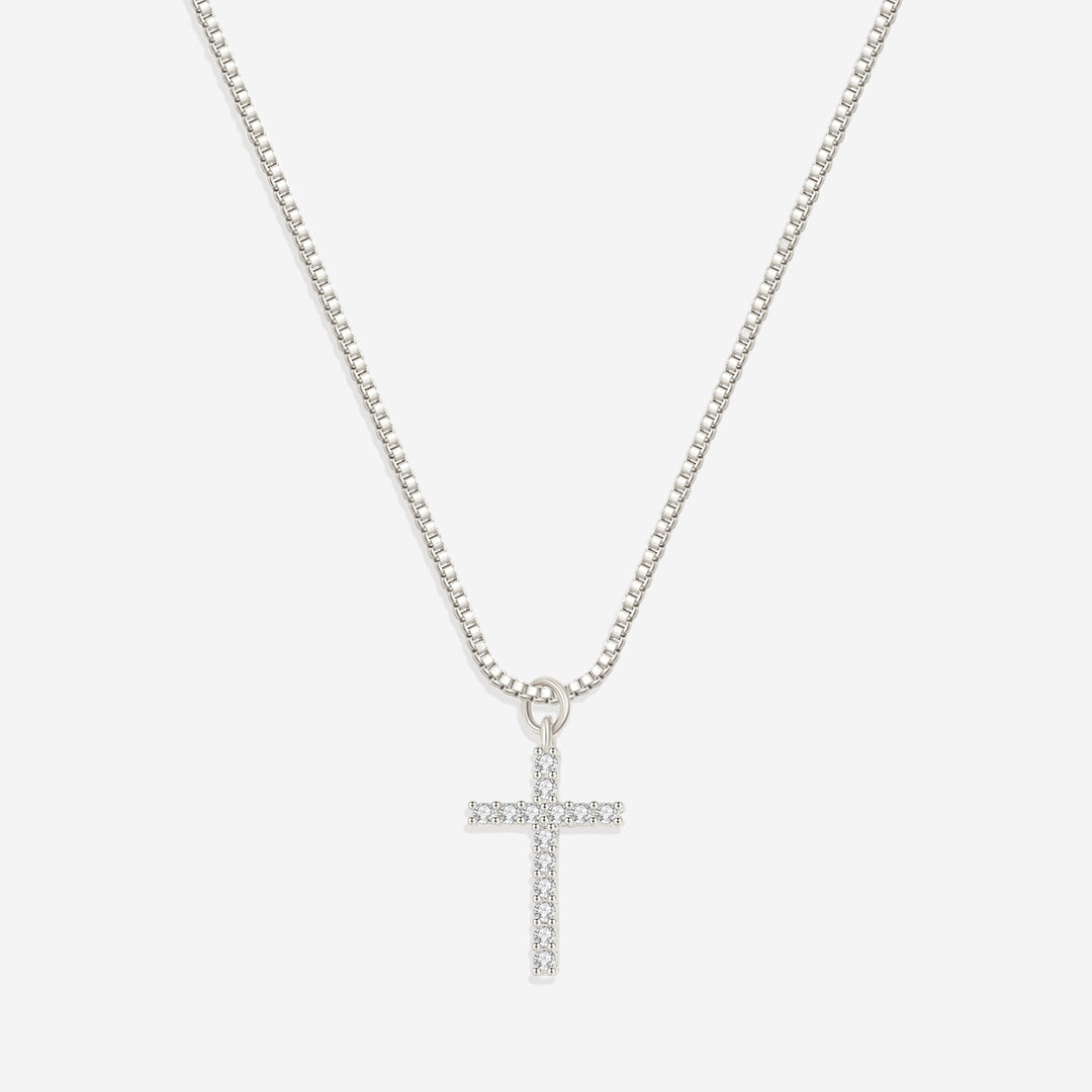 Mint & Lily Pave Cross Necklace