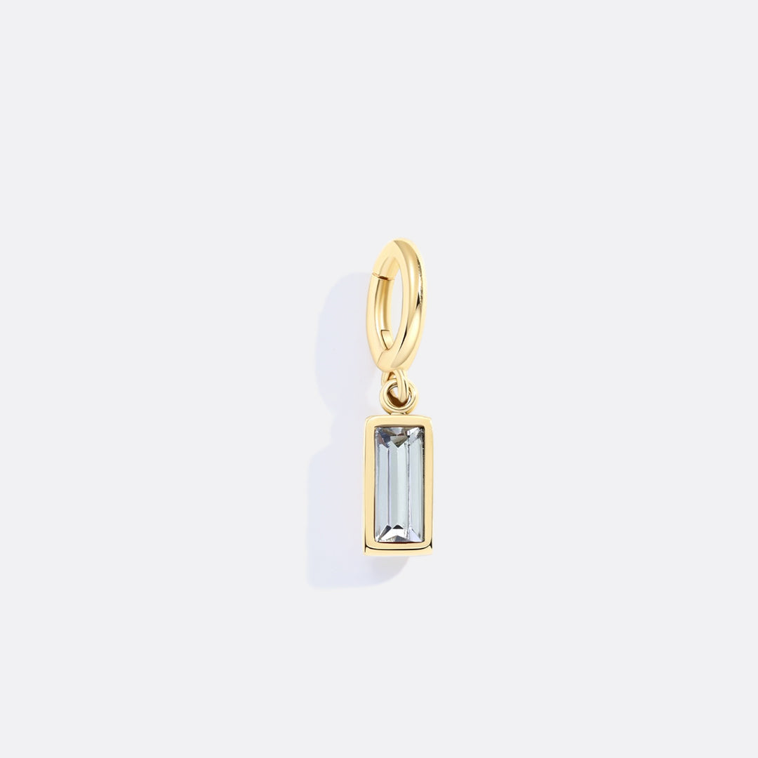 Mint & Lily Dainty Baguette Birthstone Charm