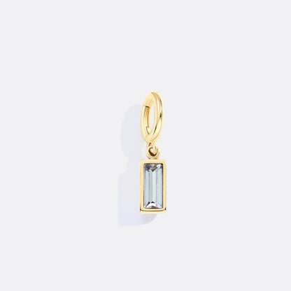 Mint & Lily Dainty Baguette Birthstone Charm