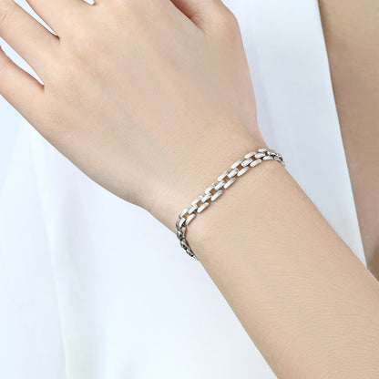 Mint & Lily Timepiece Link Chain Bracelet