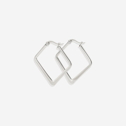 Mint & Lily Geometric Girl Boss Hoop Earrings