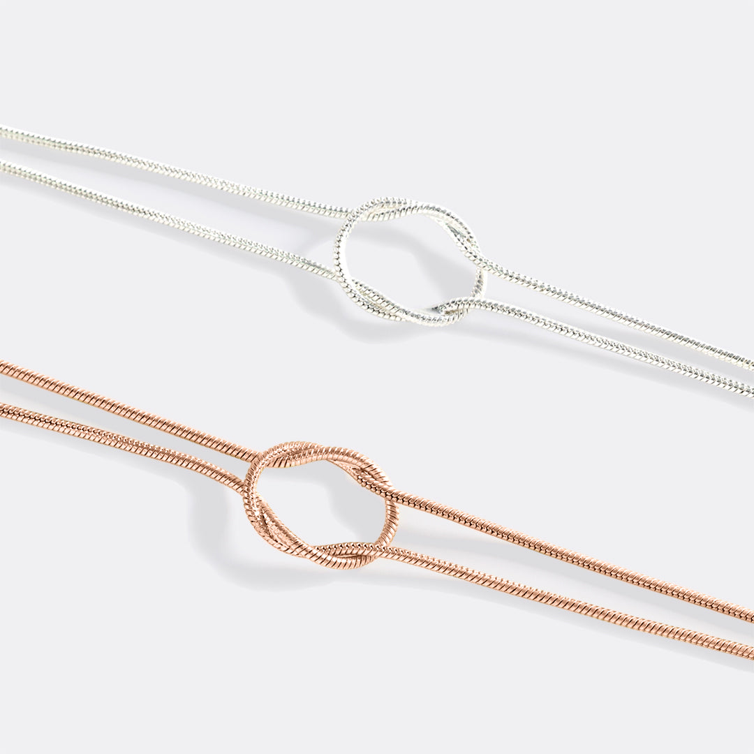 Mint & Lily Dainty Knot Bracelet