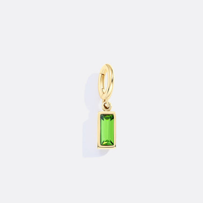 Mint & Lily Dainty Baguette Birthstone Charm