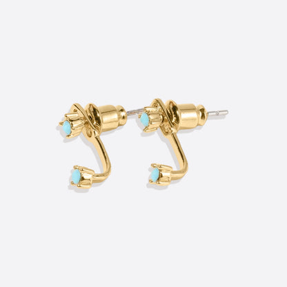 Mint & Lily Birthstone Drop Ear Jacket Earrings
