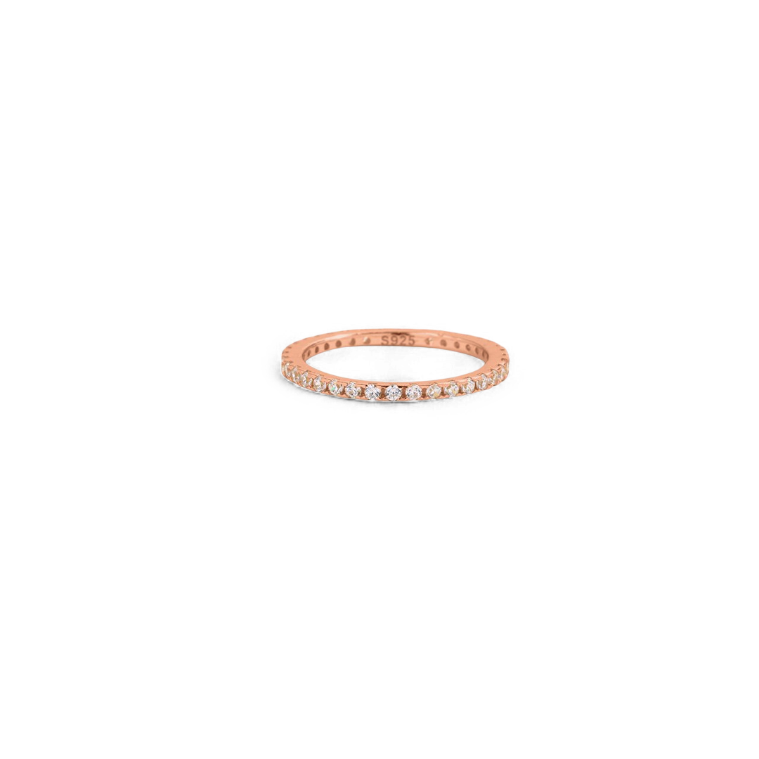 Mint & Lily April Birthstone Eternity Stacking Ring