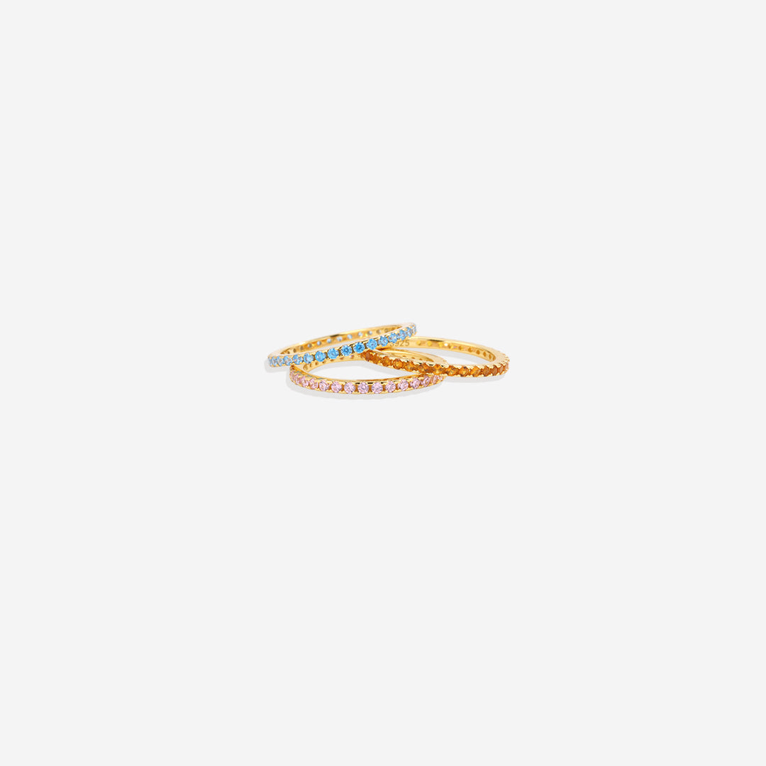 Mint & Lily September Birthstone Eternity Stacking Ring