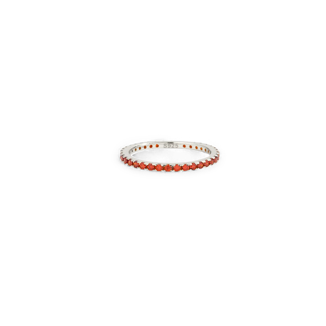 Mint & Lily January Birthstone Eternity Stacking Ring
