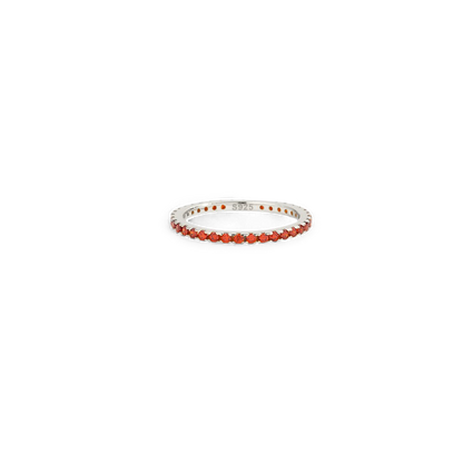 Mint & Lily January Birthstone Eternity Stacking Ring