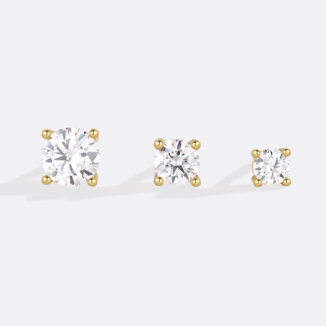 Mint & Lily Classic Diamond Stud Earrings