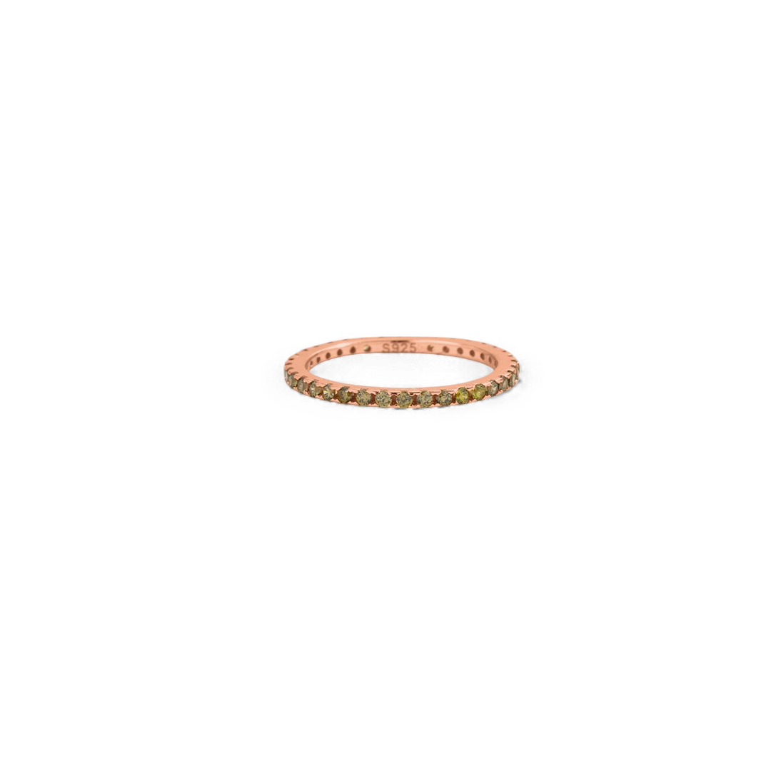 Mint & Lily August Birthstone Eternity Stacking Ring