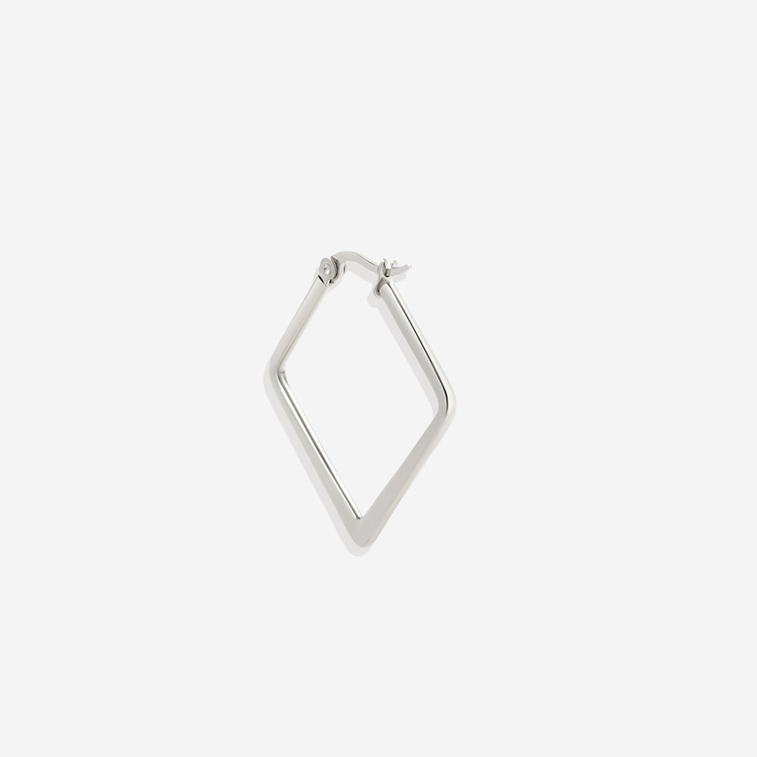 Mint & Lily Geometric Girl Boss Hoop Earrings