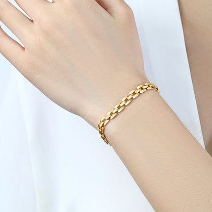Mint & Lily Timepiece Link Chain Bracelet
