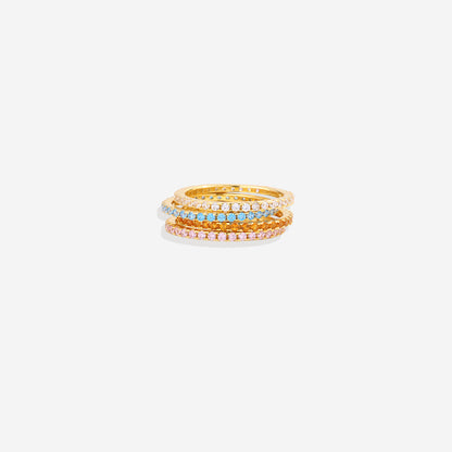 Mint & Lily July Birthstone Eternity Stacking Ring