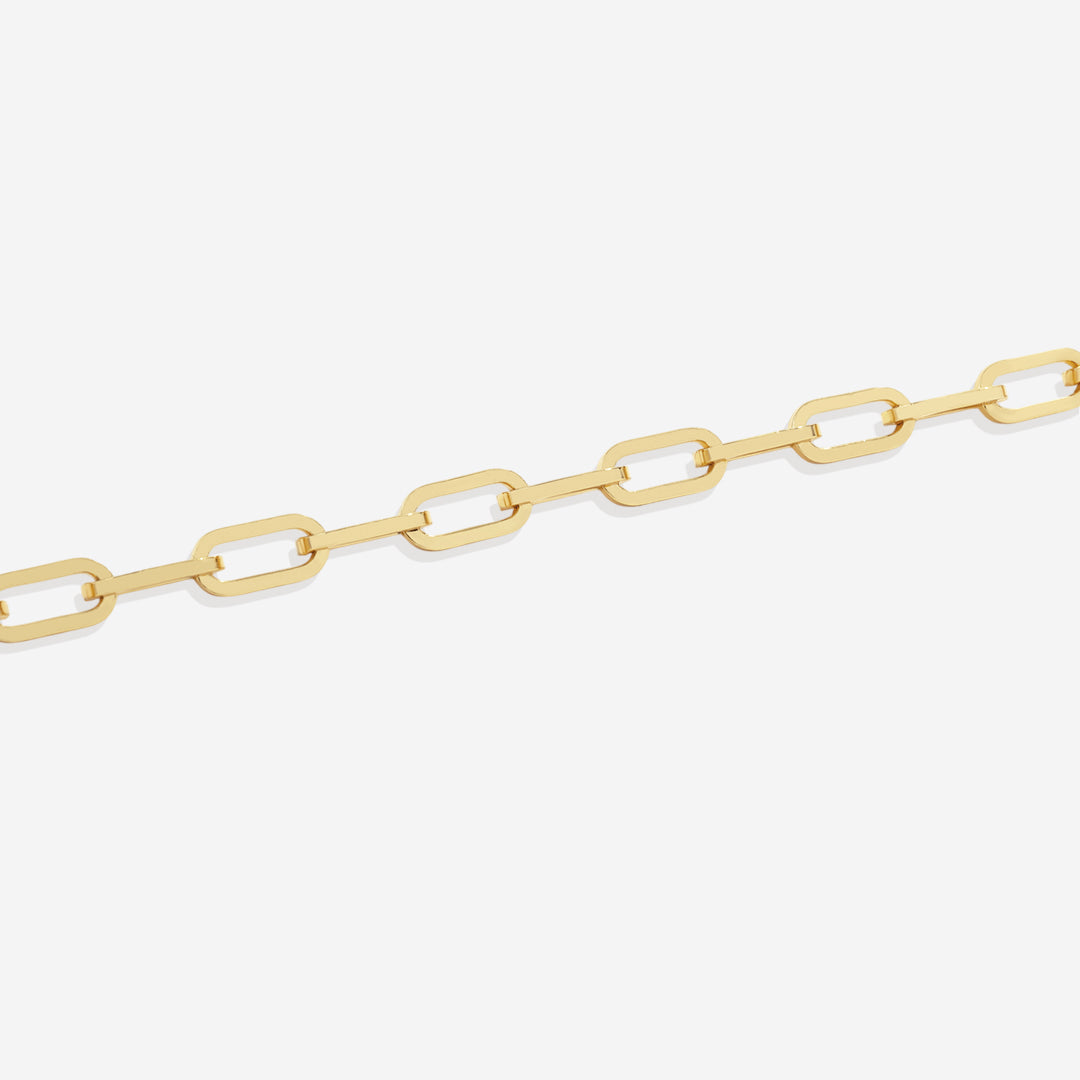 Mint & Lily Open Link Paperclip Chain Bracelet