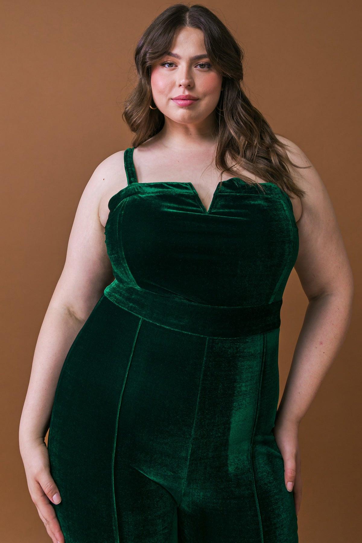 Blow a Kiss Velvet Jumpsuit