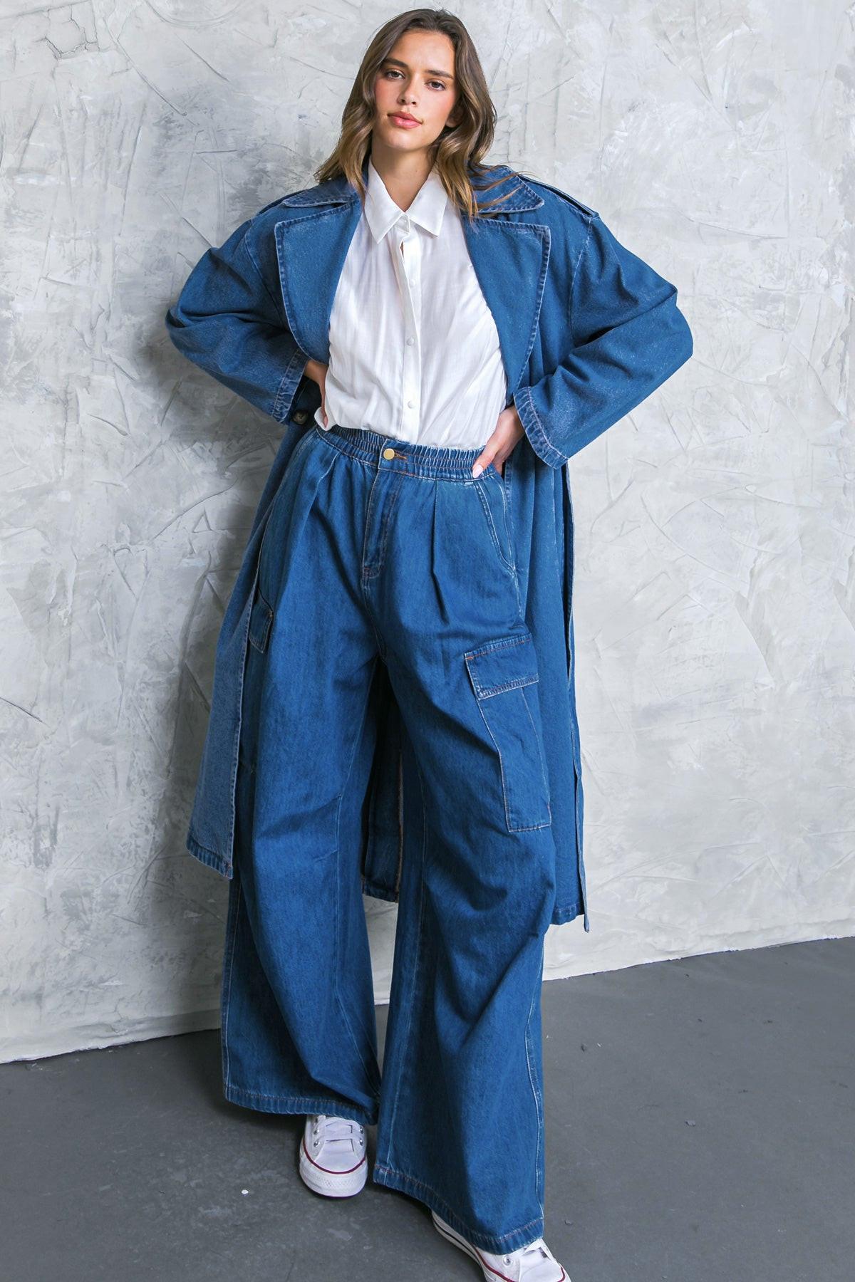 All the Buzz Washed Denim Pants