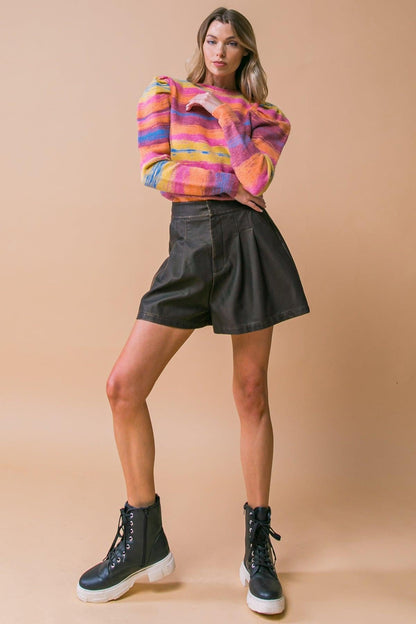 My Greatest Joy Leather Shorts