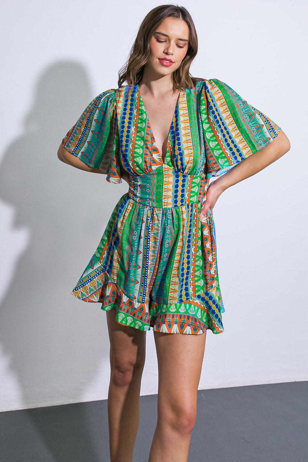 Refreshing Beauty Woven Romper
