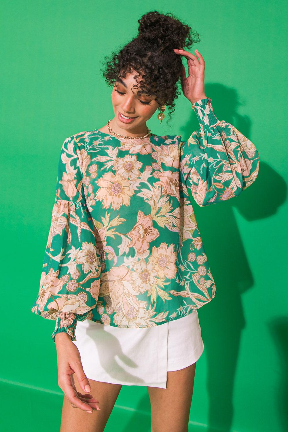 Daybreak Skyline Woven Top