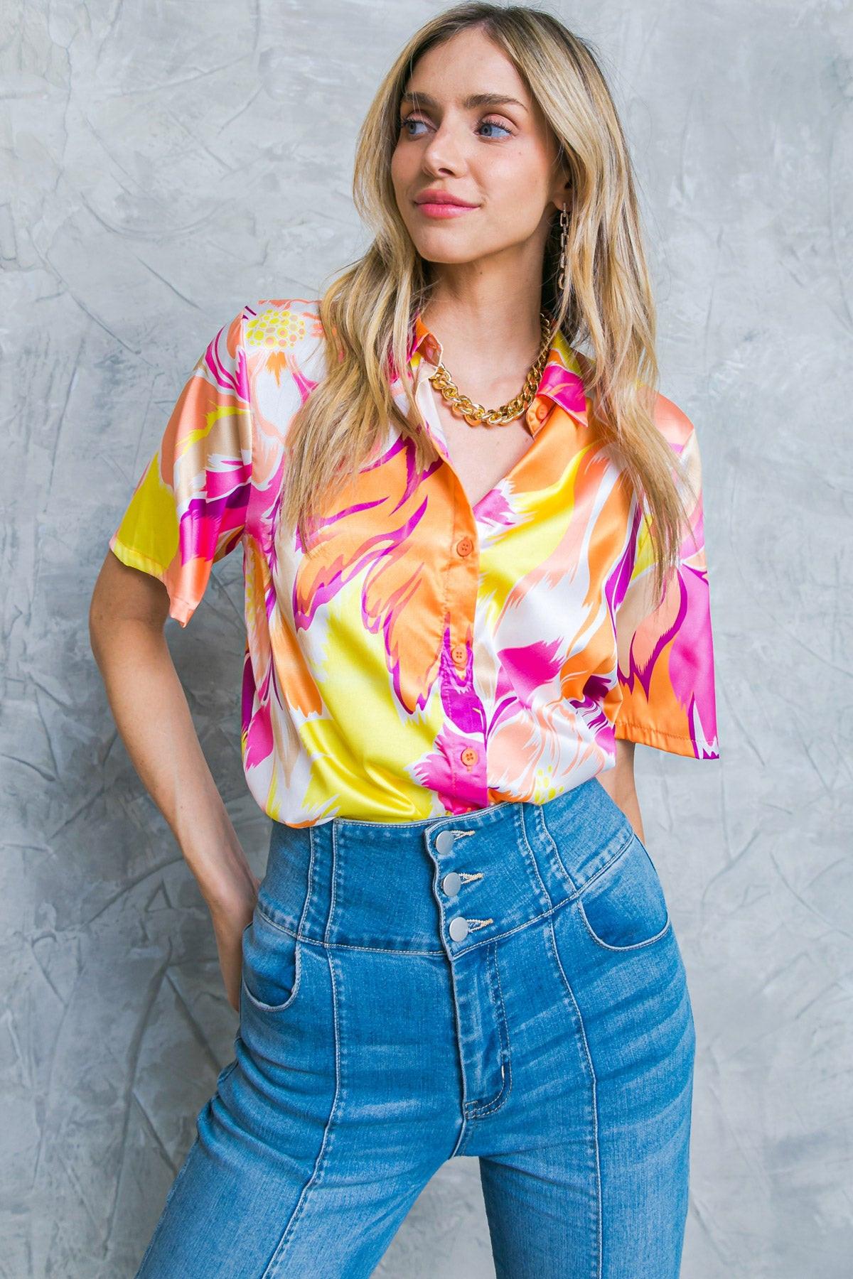 Hello Aroha Woven Top