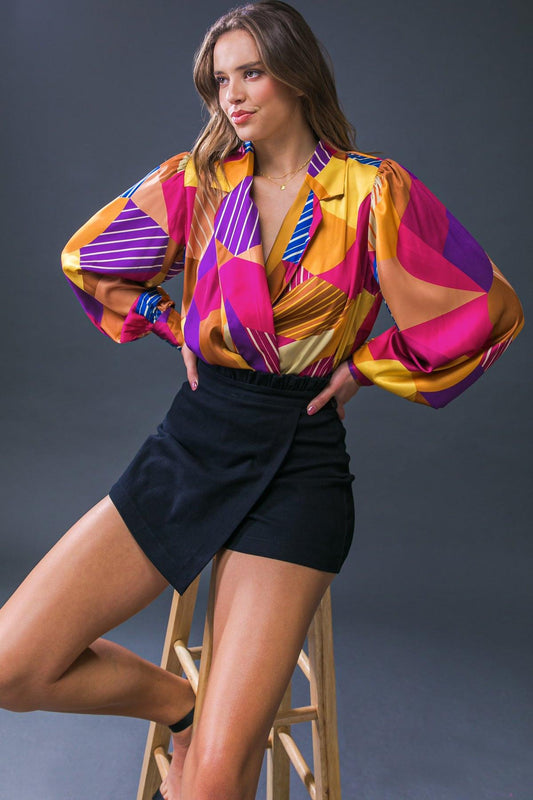 New in Town Woven Bodysuit