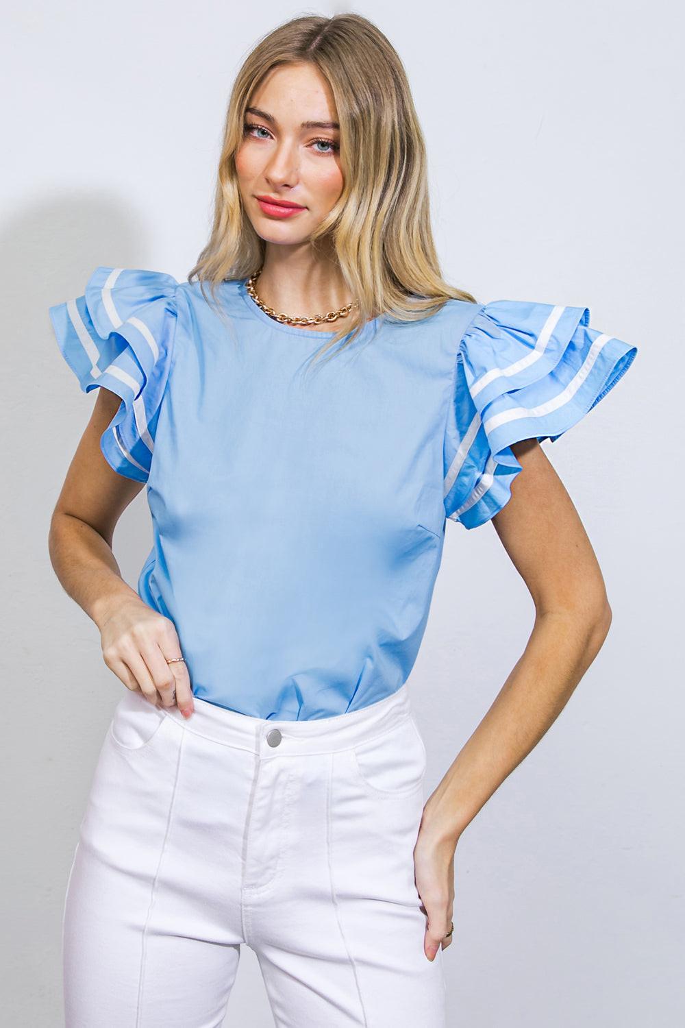 Nice as Can Be Woven Top