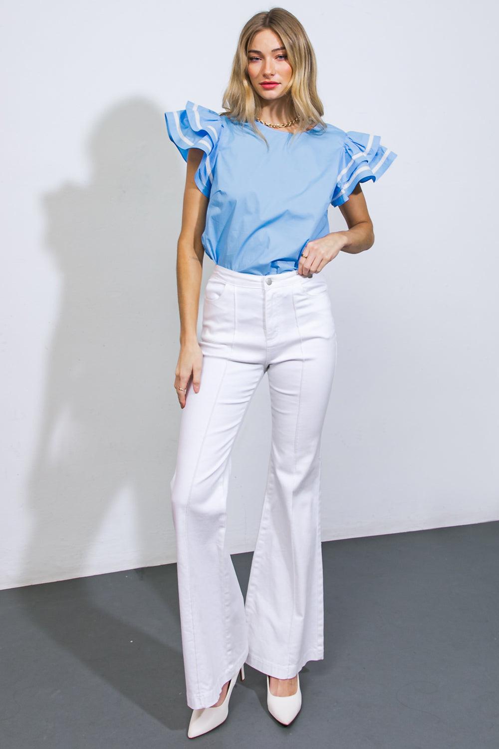 Nice as Can Be Woven Top