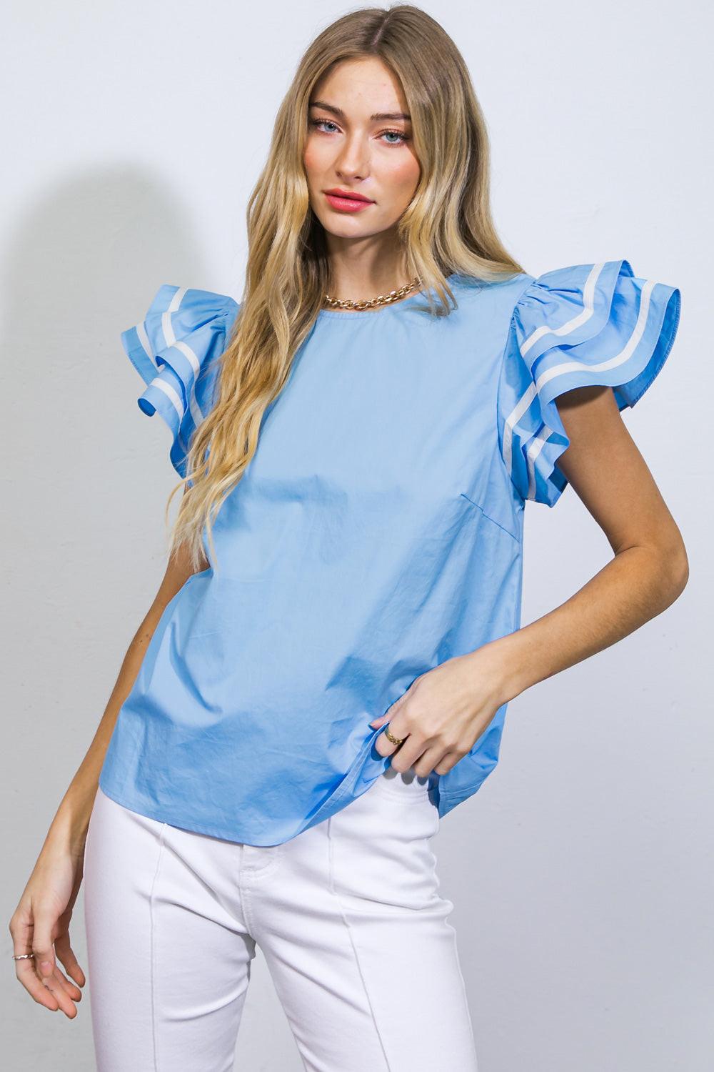 Nice as Can Be Woven Top