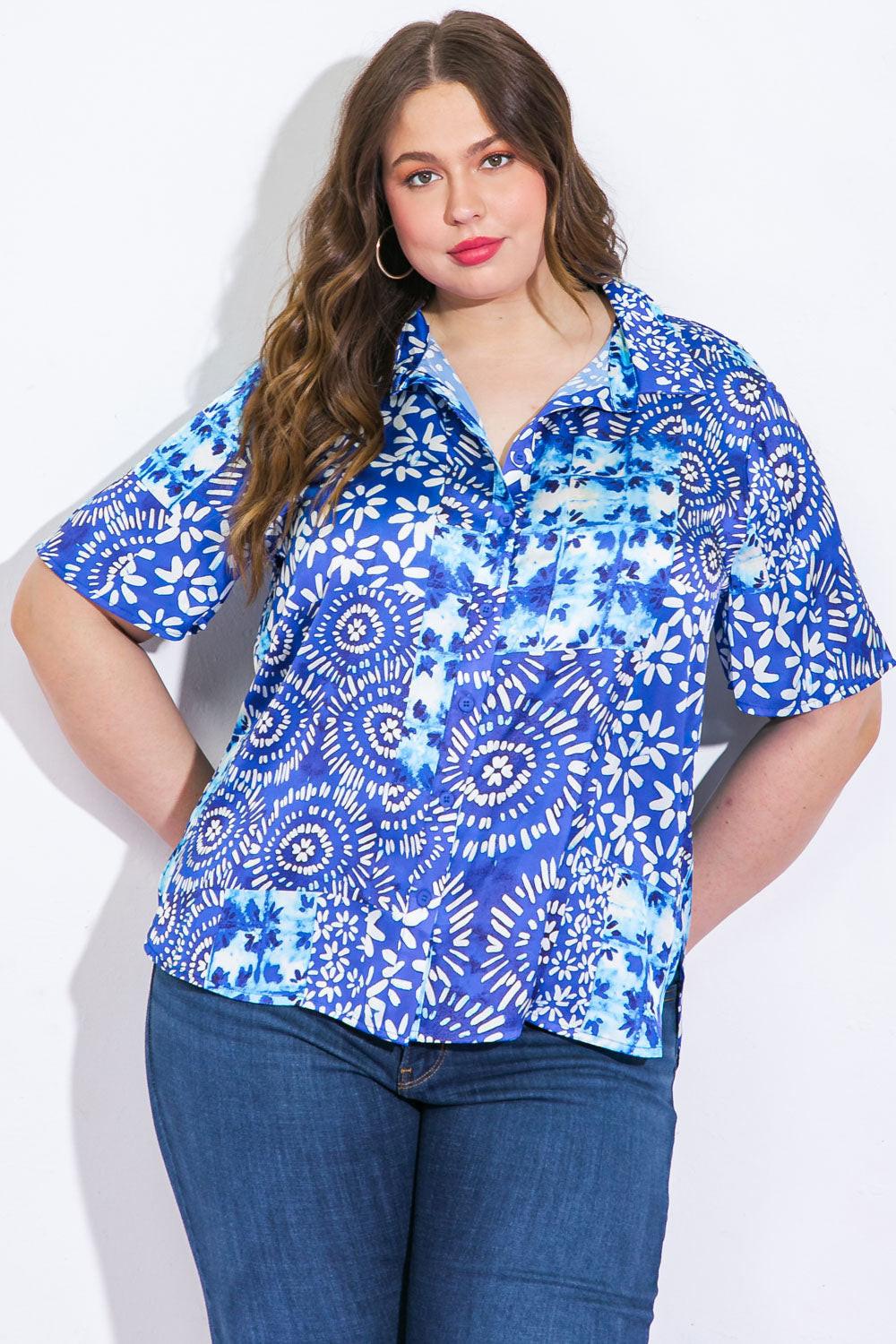 Beautiful Borders Woven Top