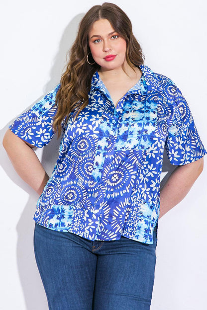 Beautiful Borders Woven Top