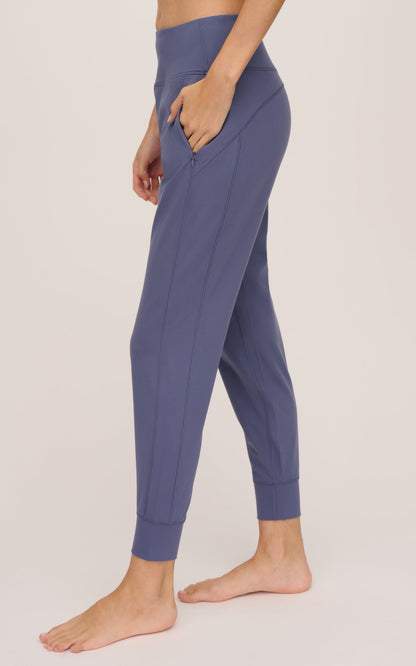 Interlock Zipper Pockets Greenwich Jogger - Our Linen Story