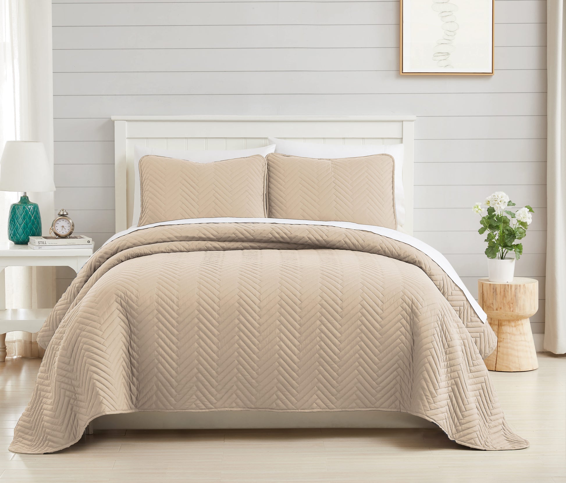 Chevron Sandy Taupe-