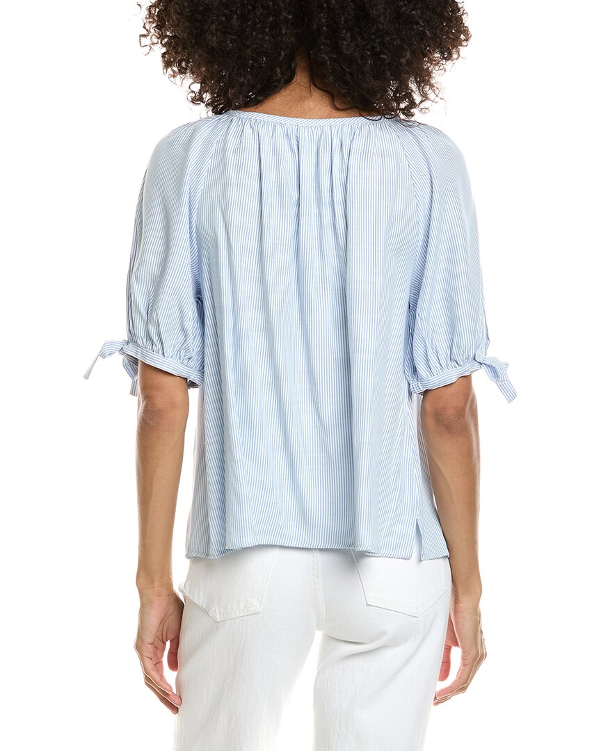 OFF WHITE/BLUE MINI STRIPE-JL--