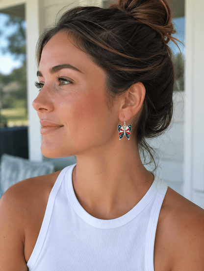 Silver, Red, White and Blue-