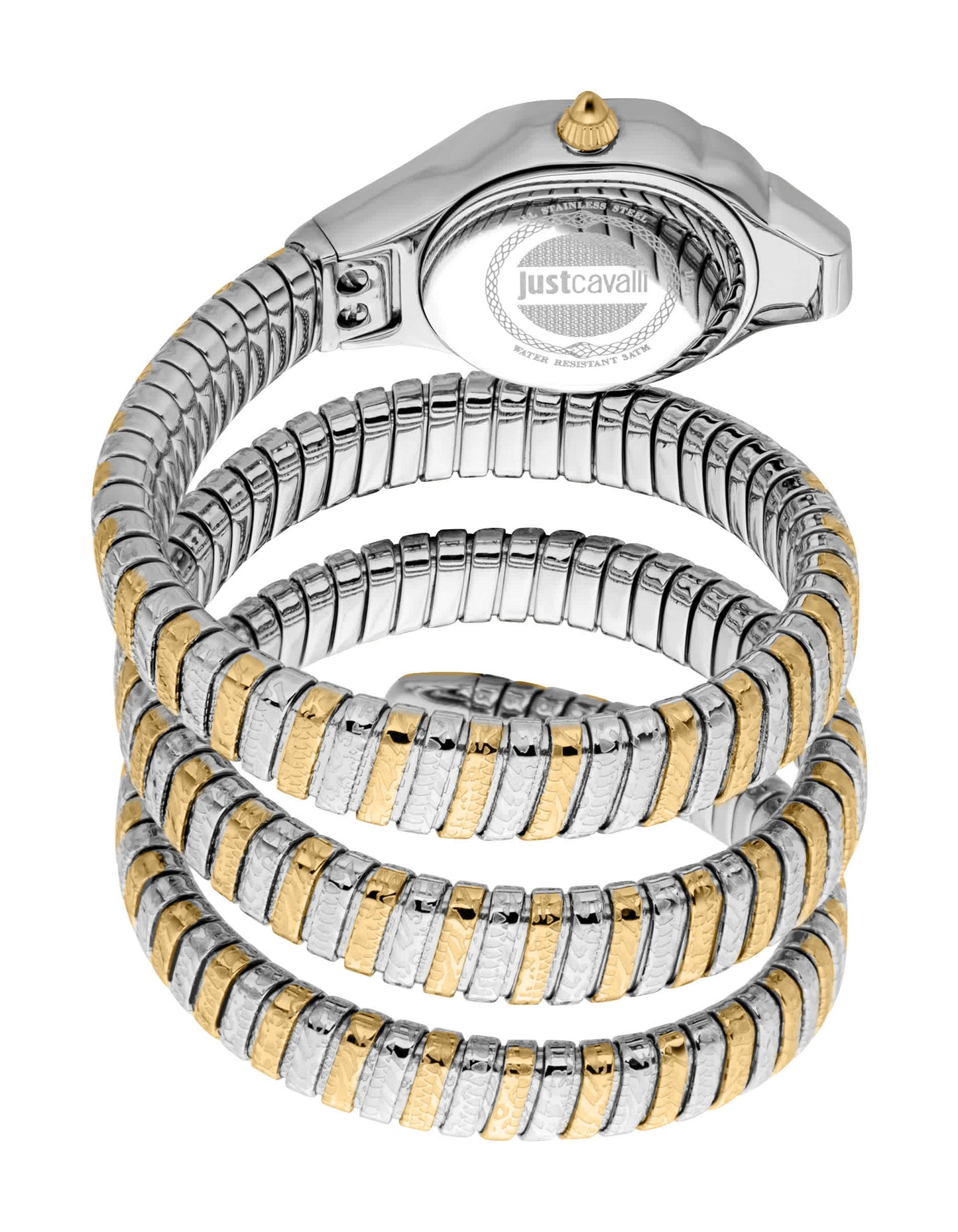 Jc1l271m0055 Just Cavalli Women's Two Tone Gold/Silver Watch with Silver Dial