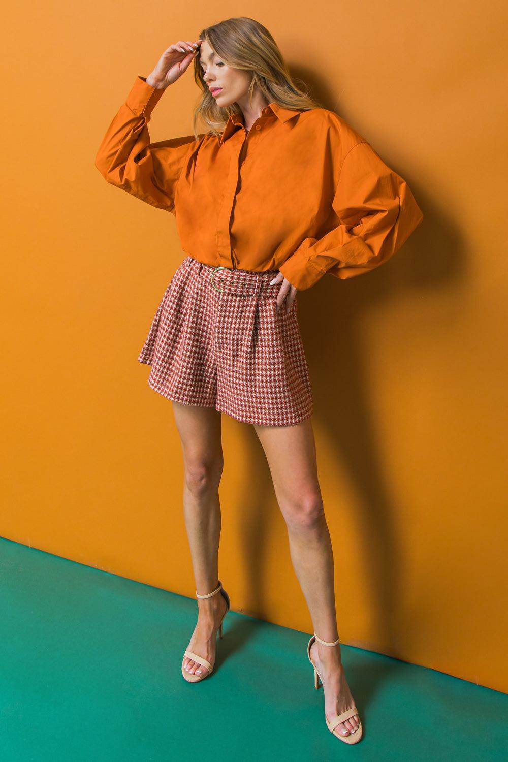 Living for Friday Tweed Shorts