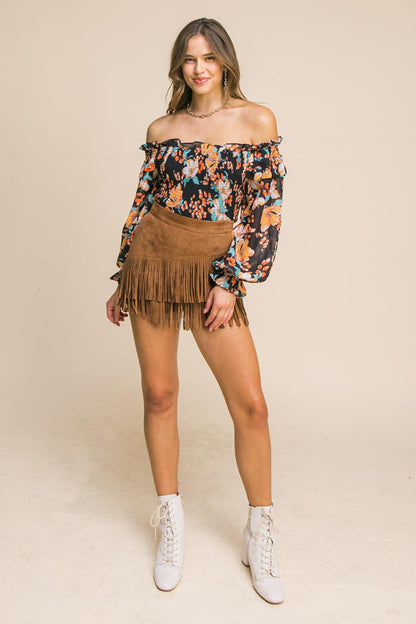 Make Some Plans Suede Skort
