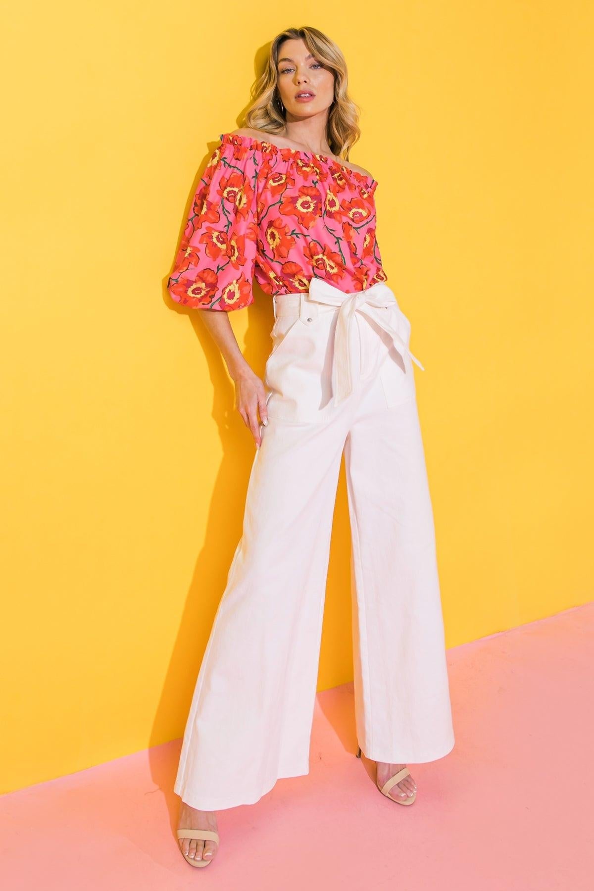 Just Say Yes Twill Pants