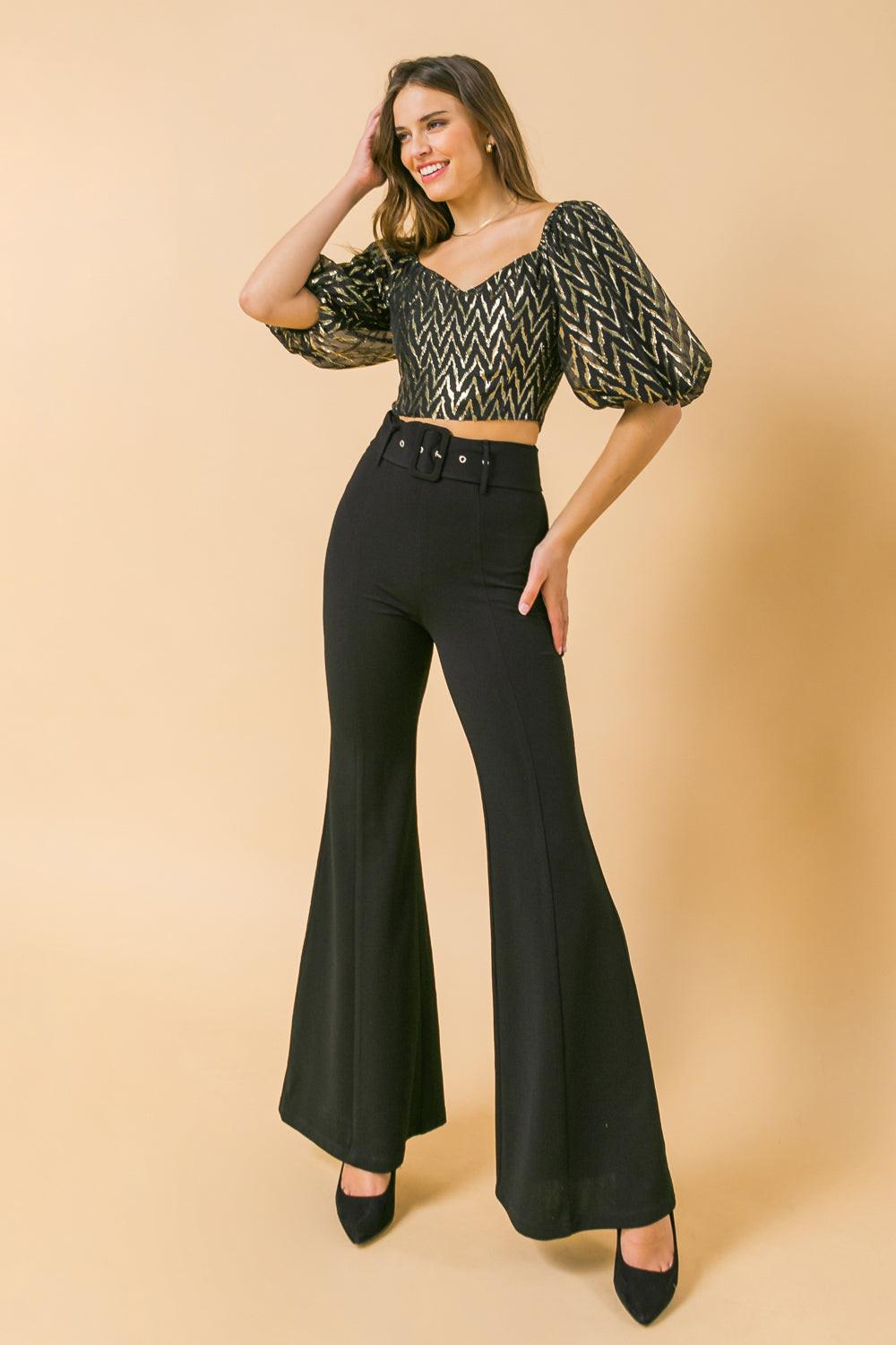 Countdown the Hours Woven Flared Pants
